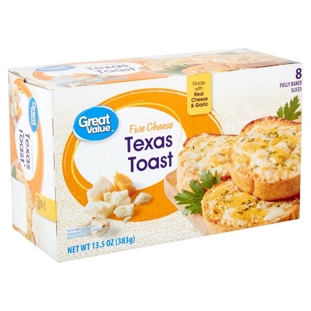 Buy Online Great Value Five Cheese Texas Toast (8 PCS 13.5 OZ
